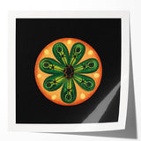 Modern Wall Art: Colorful Marine Life Illustration