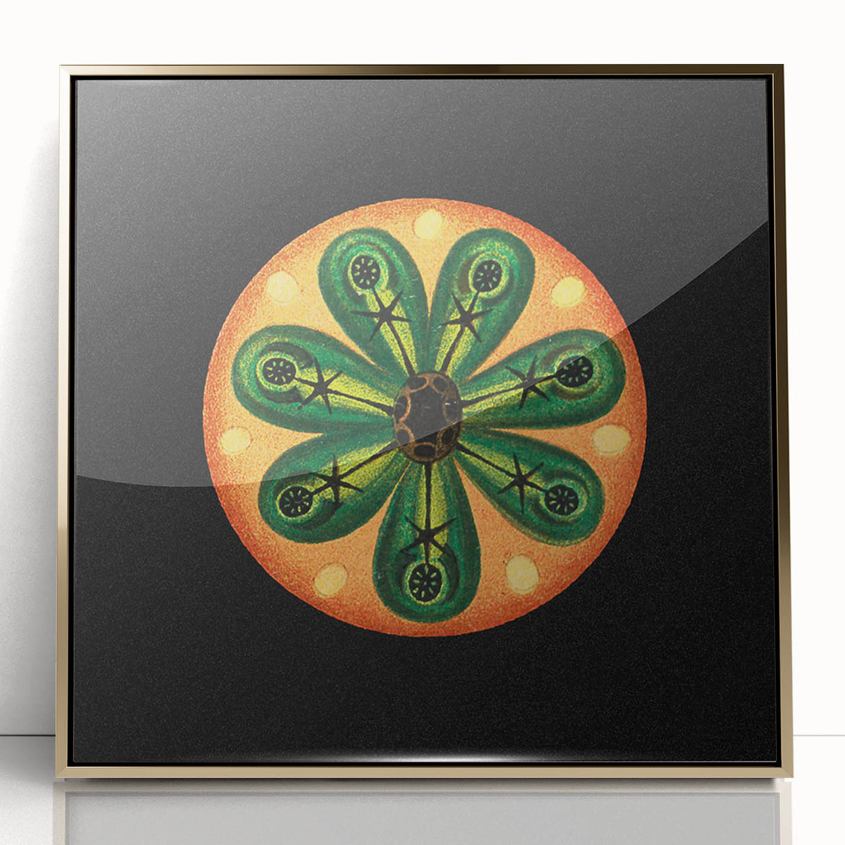 Modern Wall Art: Colorful Marine Life Illustration