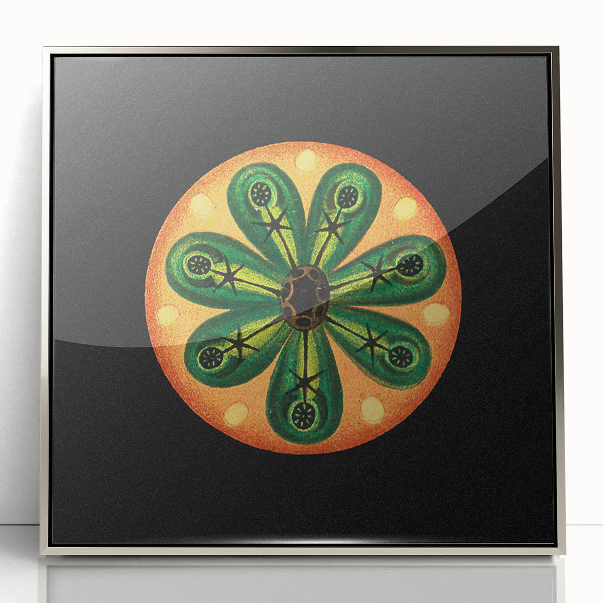 Modern Wall Art: Colorful Marine Life Illustration