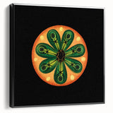 Modern Wall Art: Colorful Marine Life Illustration