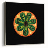 Modern Wall Art: Colorful Marine Life Illustration