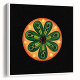 Modern Wall Art: Colorful Marine Life Illustration