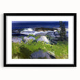 Modern Wall Art - Coastal Landscape with Lush Greenery