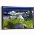 Modern Wall Art - Coastal Landscape with Lush Greenery