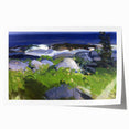 Modern Wall Art - Coastal Landscape with Lush Greenery