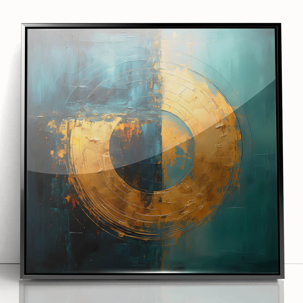 Framed abstract strokes wall art featuring bold black and white designs, perfect for modern home decor. This piece adds a contemporary touch to any living space.