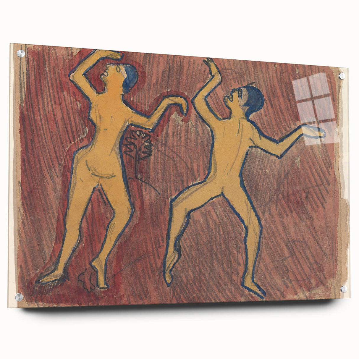 Modern Wall Art - Abstract Dance Study with Expressive Figures