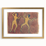 Modern Wall Art - Abstract Dance Study with Expressive Figures