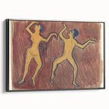 Modern Wall Art - Abstract Dance Study with Expressive Figures