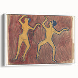 Modern Wall Art - Abstract Dance Study with Expressive Figures