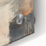 Close-up of abstract strokes wall art, showcasing vibrant colors and intricate patterns on acrylic glass, perfect for modern home decor accents.