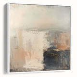 Framed abstract wall art showcasing vibrant strokes in various colors with a white background, enhancing modern decor for living spaces or offices.