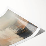 Abstract strokes wall art print showcasing vibrant colors and dynamic brushwork, rolled for shipping in protective packaging, ideal for modern home decor.