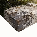 Close-up of a vibrant stretched canvas depicting a majestic castle surrounded by lush landscapes, showcasing intricate details and rich colors, ideal for home decor.