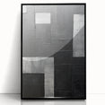 Contemporary Dining Art Pieces - Black & Silver Geometric Print