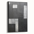 Contemporary Dining Art Pieces - Black & Silver Geometric Print