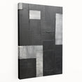 Contemporary Dining Art Pieces - Black & Silver Geometric Print