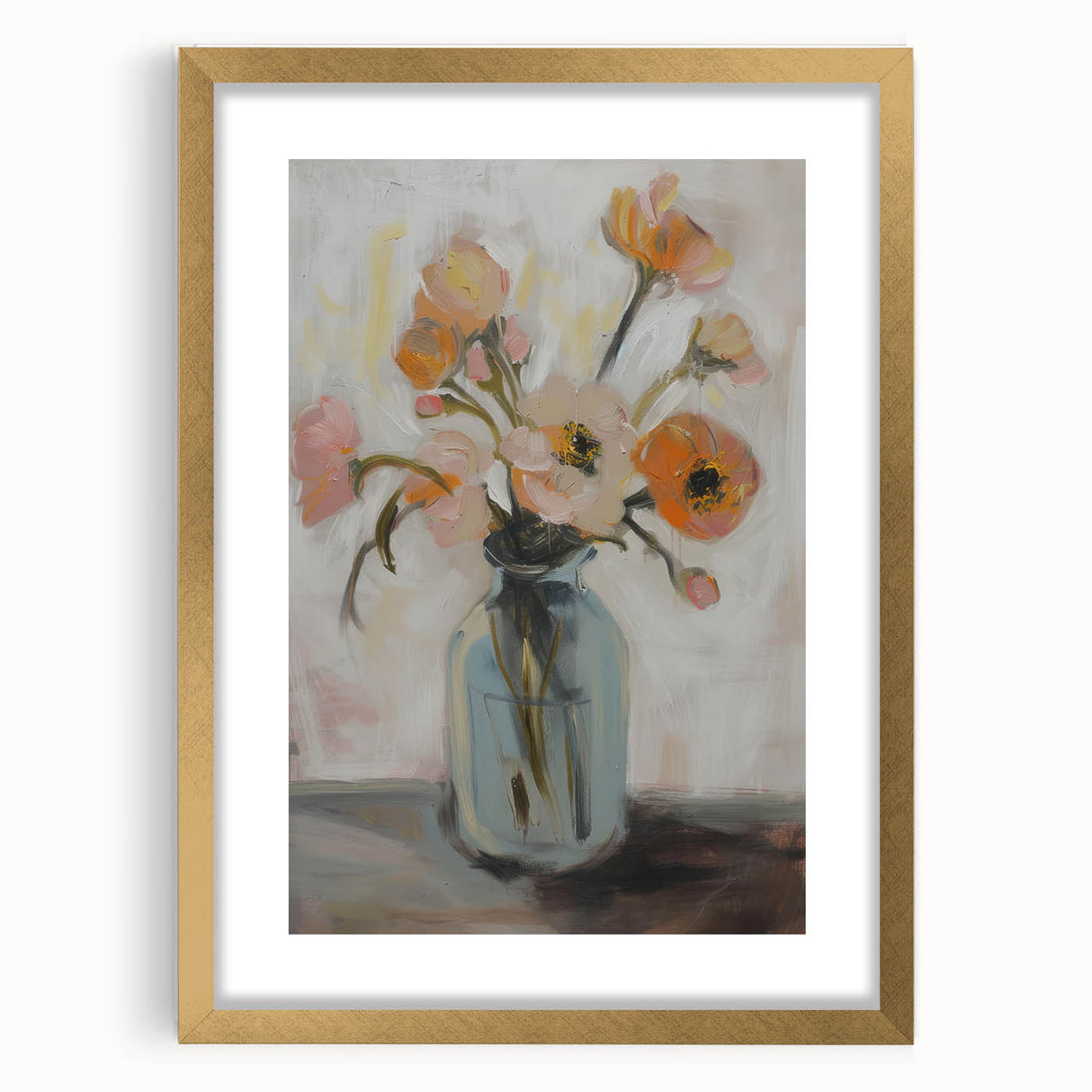 Vibrant Floral Bouquet - Modern Canvas Wall Art for Living Room