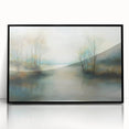 Office Wall Art - Serene Nature Landscape Framed Canvas