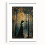 Abstract figurative wall art in a white frame with a mat, showcasing vibrant colors and intricate designs, perfect for modern home decor and artistic expression.