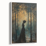 Framed abstract figurative wall art in a sleek white frame, showcasing vibrant colors and dynamic shapes, perfect for modern home decor in any living space.