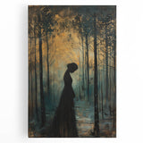 Abstract figurative wall art on stretched canvas, showcasing vibrant colors and bold shapes, perfect for modern home decor or artistic spaces.