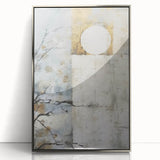 Framed acrylic wall art featuring abstract floral design in vibrant colors, set in a sleek silver frame, perfect for modern home decor.