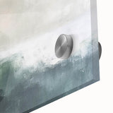 Close-up of an abstract landscapes wall art piece, showcasing vibrant colors and intricate textures on acrylic glass, ideal for modern home decor.