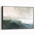 Framed abstract landscape wall art in black featuring a textured design, showcasing vibrant colors and intricate patterns, perfect for modern home decor.
