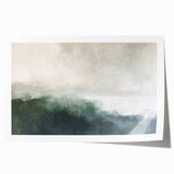 Abstract landscape wall art print showcasing vibrant colors and fluid shapes, ideal for modern home decor. Perfectly rolled for easy framing and display.