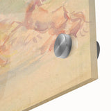 Expressionist Art: Galloping Horses on Pastel Canvas - Modern Elegance