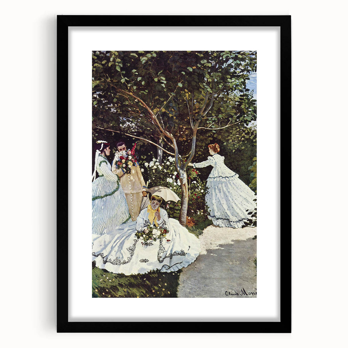 Impressionist Wall Art: Claude Monet's Women in the Garden Print