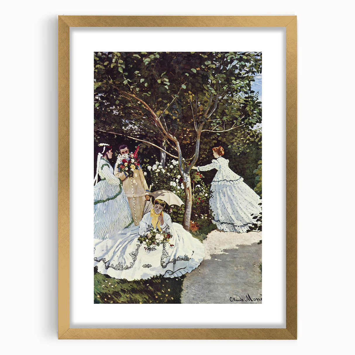 Impressionist Wall Art: Claude Monet's Women in the Garden Print