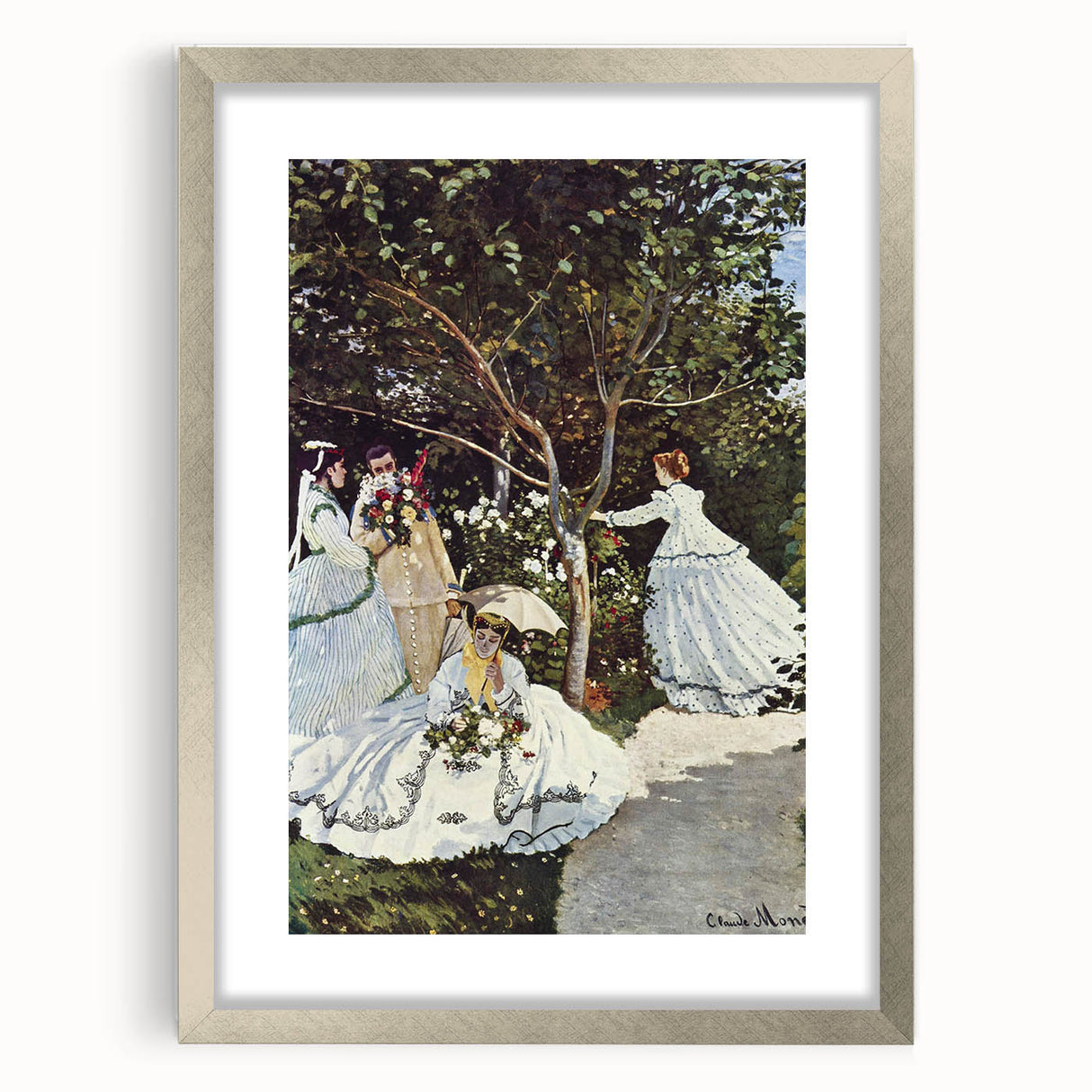 Impressionist Wall Art: Claude Monet's Women in the Garden Print