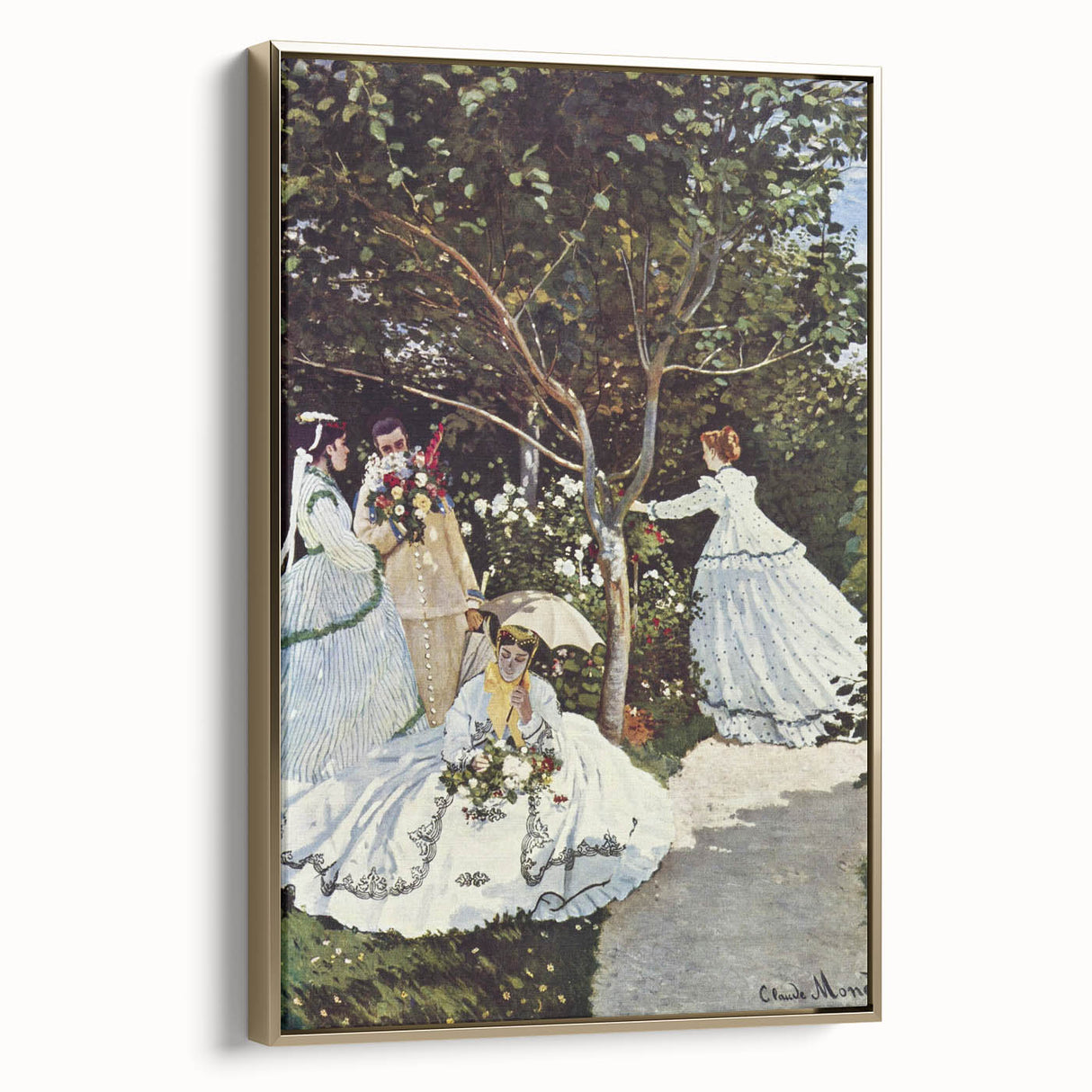 Impressionist Wall Art: Claude Monet's Women in the Garden Print