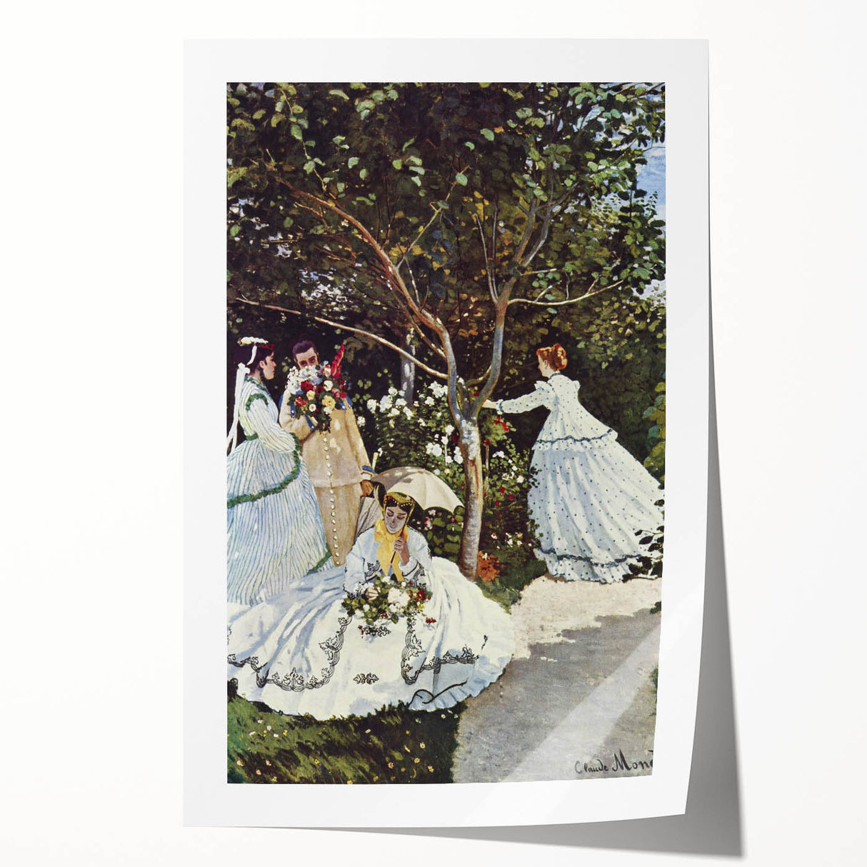 Impressionist Wall Art: Claude Monet's Women in the Garden Print