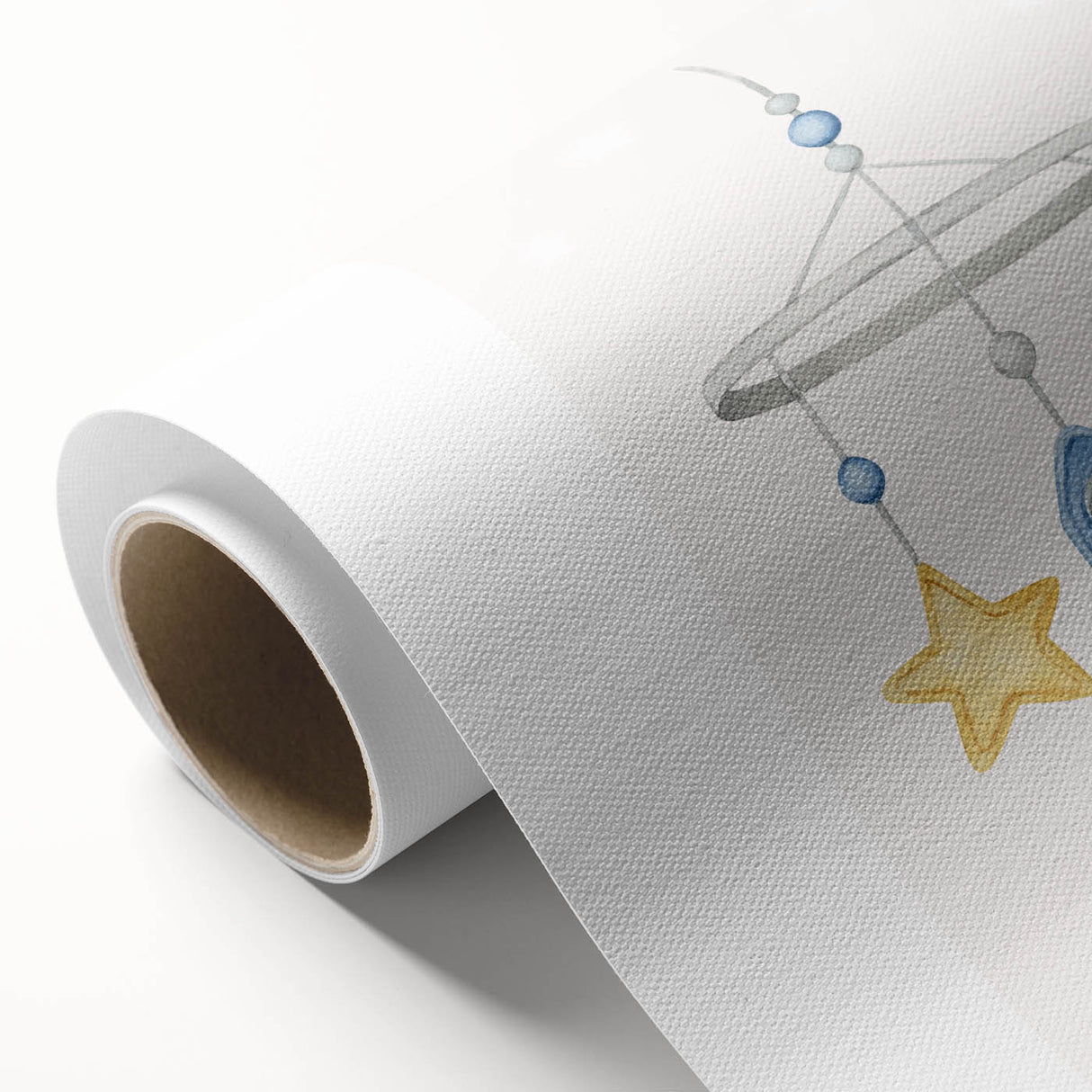 Kids Room Art Prints - Rocket & Star Mobile Nursery Wall Art