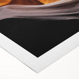 Vibrant landscape canvas featuring striking canyons in warm earth tones, rolled for easy transport and display, perfect for enhancing home decor.