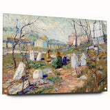 Modern Wall Art - Tranquil Graveyard Scene by Ernest Lawson - Contemporary Decor