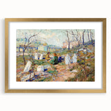 Modern Wall Art - Tranquil Graveyard Scene by Ernest Lawson - Contemporary Decor