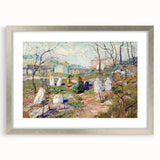 Modern Wall Art - Tranquil Graveyard Scene by Ernest Lawson - Contemporary Decor