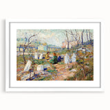 Modern Wall Art - Tranquil Graveyard Scene by Ernest Lawson - Contemporary Decor