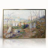 Modern Wall Art - Tranquil Graveyard Scene by Ernest Lawson - Contemporary Decor