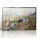 Modern Wall Art - Tranquil Graveyard Scene by Ernest Lawson - Contemporary Decor