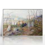 Modern Wall Art - Tranquil Graveyard Scene by Ernest Lawson - Contemporary Decor
