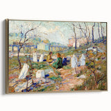 Modern Wall Art - Tranquil Graveyard Scene by Ernest Lawson - Contemporary Decor