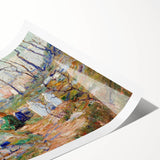 Modern Wall Art - Tranquil Graveyard Scene by Ernest Lawson - Contemporary Decor