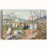 Modern Wall Art - Tranquil Graveyard Scene by Ernest Lawson - Contemporary Decor