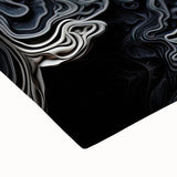 Large art canvas featuring a black and white landscape painting, ideal for bedroom wall decor.