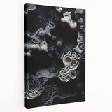 Large abstract art on stretched canvas featuring earthy tones and organic shapes, ideal for kitchen wall decor.